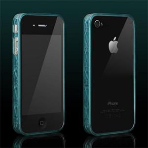  More Trinity Polymer Jelly Ring Turquiose for iPhone 4 (AP13-028TUR)